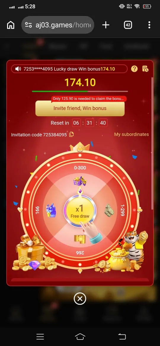 AJ03 Lucky Draw Spin Wheel